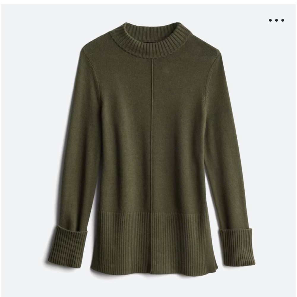 NWOT: Nallie Rib Cuff Side Slit Pullover